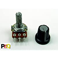 POPESQ® - POTENCIÓMETRO-Potentiometer 10K ROTATORIO Lineal 10KOhm - Rotary Linear 10 KOhm con Botón-with Knob 10KOhm 10…